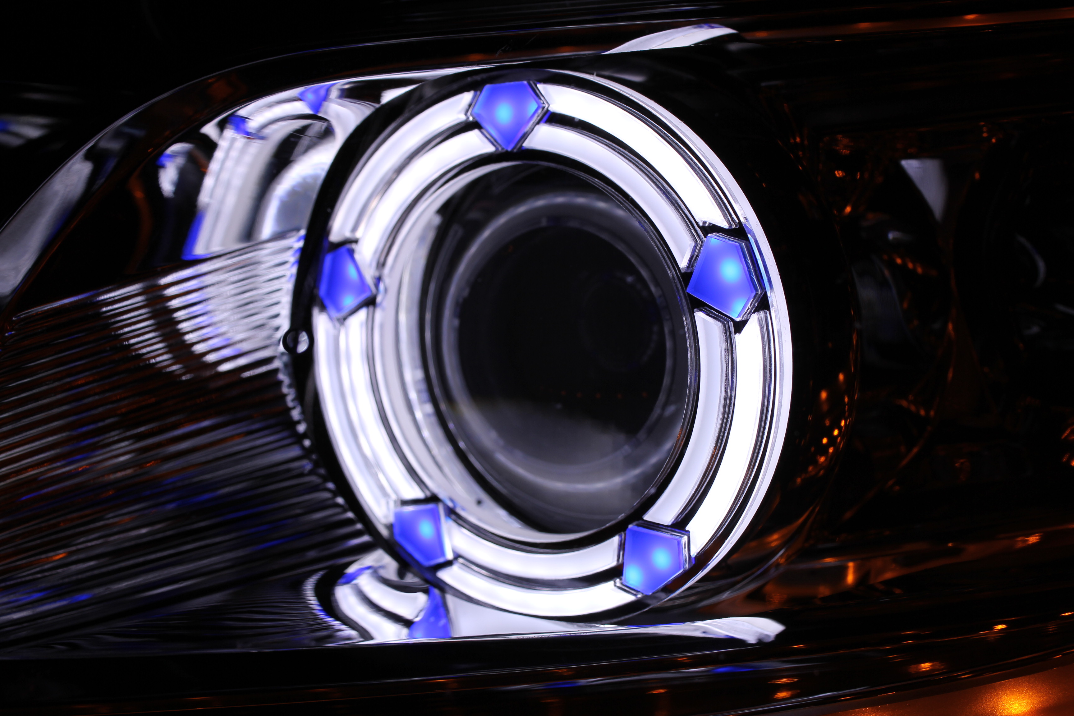 ヘッドライトイカリング加工