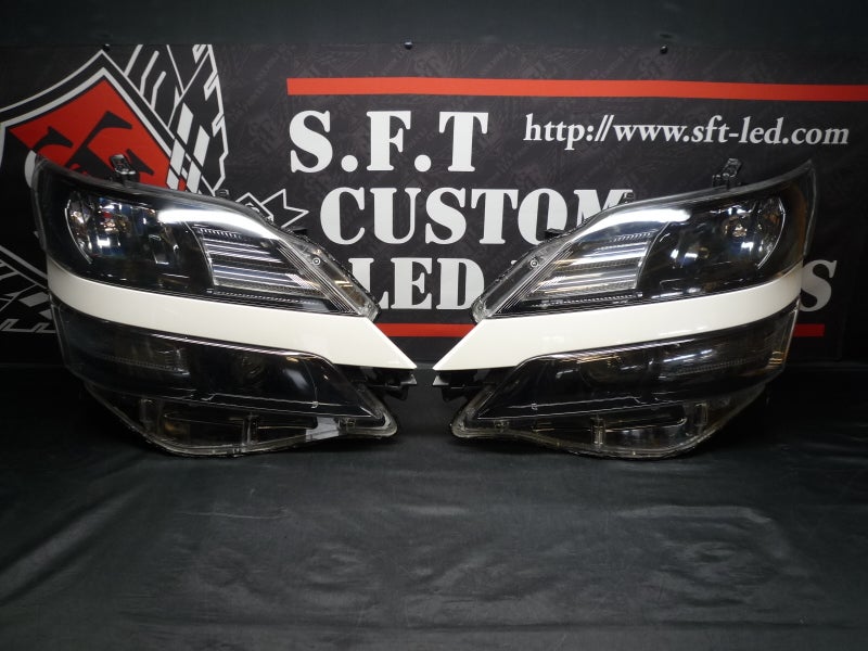 20ヴェルファイア　ヘッドライト加工　インナーブラック塗装