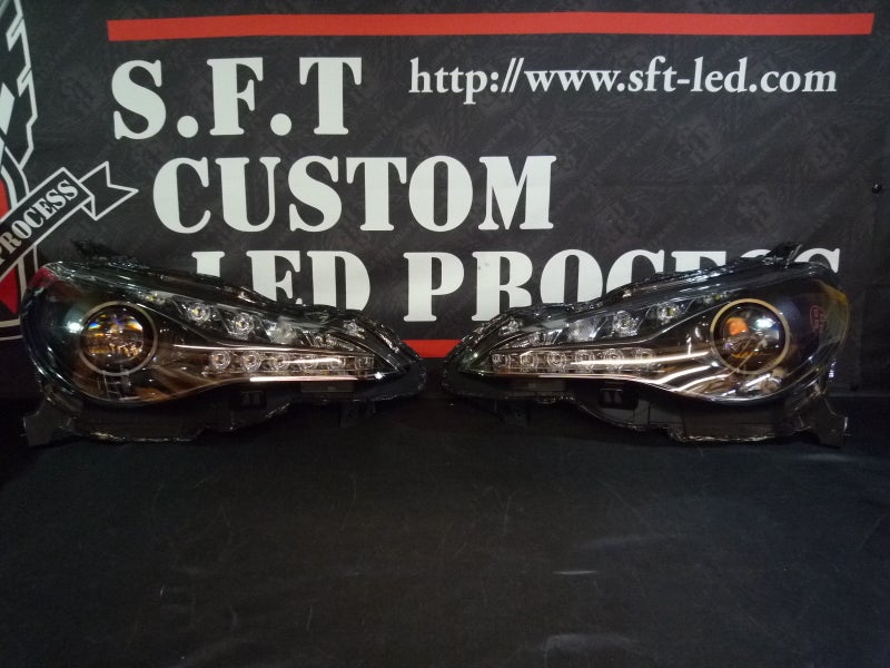 86後期　ヘッドライト　インナーブラック塗装　カスタム