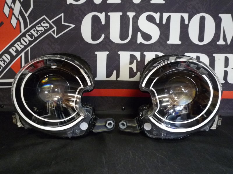 アバルト　ヘッドライト　インナーブラック塗装