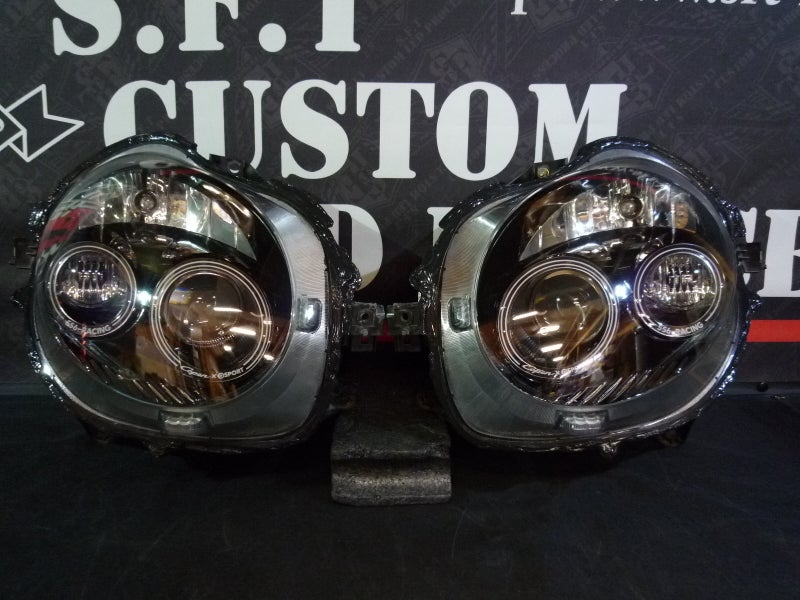 コペン　ヘッドライト　インナーブラック塗装