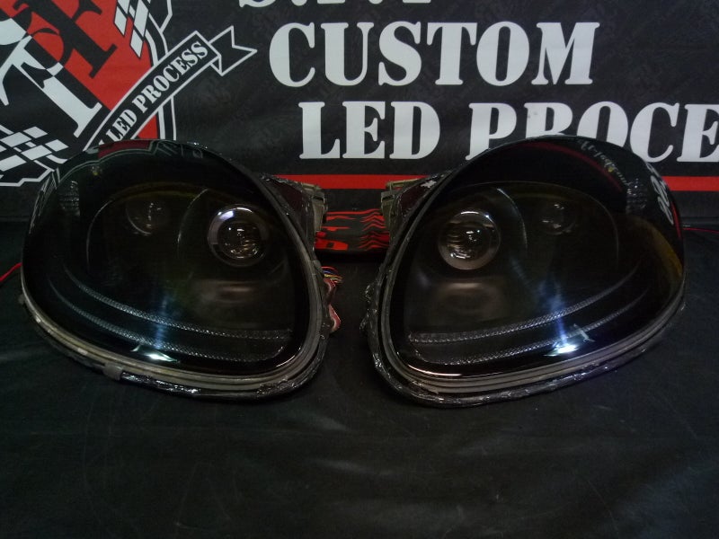 フェラーリ　360　モデナ　ヘッドライト　インナーブラック塗装