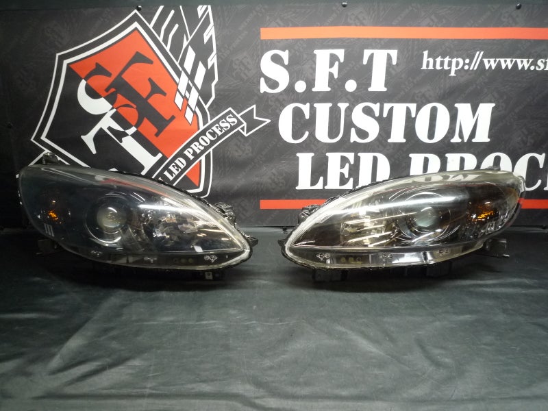 ラフェスタ　ヘッドライト　インナーブラック塗装カスタム