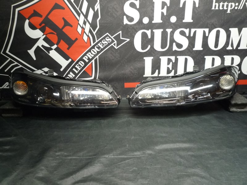 S15シルビア　ヘッドライト　インナーブラック塗装　カスタム