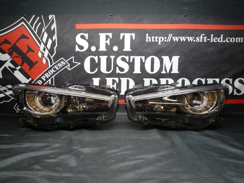 スカイライン　V37　ヘッドライト　インナーブラック塗装